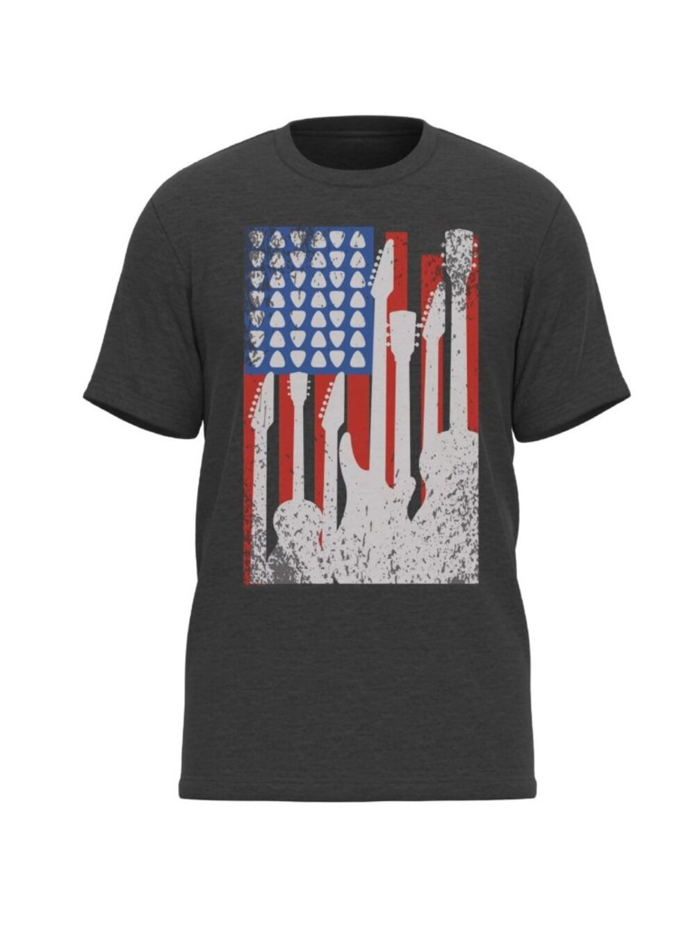 Men's Americana Patriotic Guitar Graphic Tee Size XL NWT